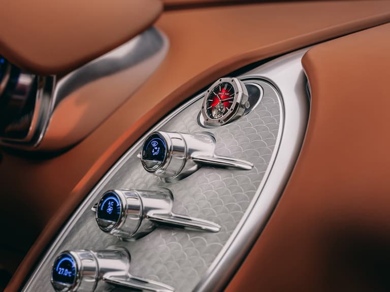 Bugatti f k p hommage watch on dashboard