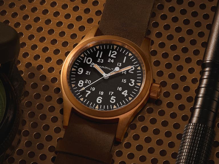 1 hamilton khaki field mechanical bronze