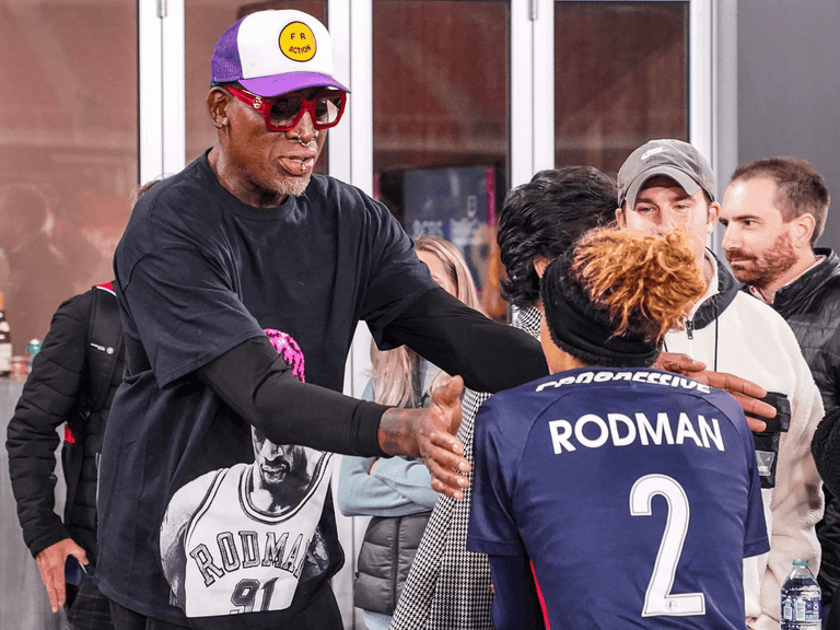 Dennis and Trinity Rodman