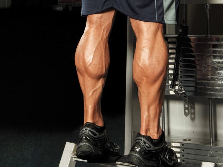 Calf muscles of a man