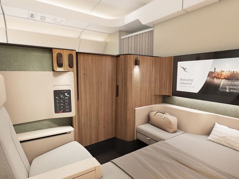 Qantas a350 first class
