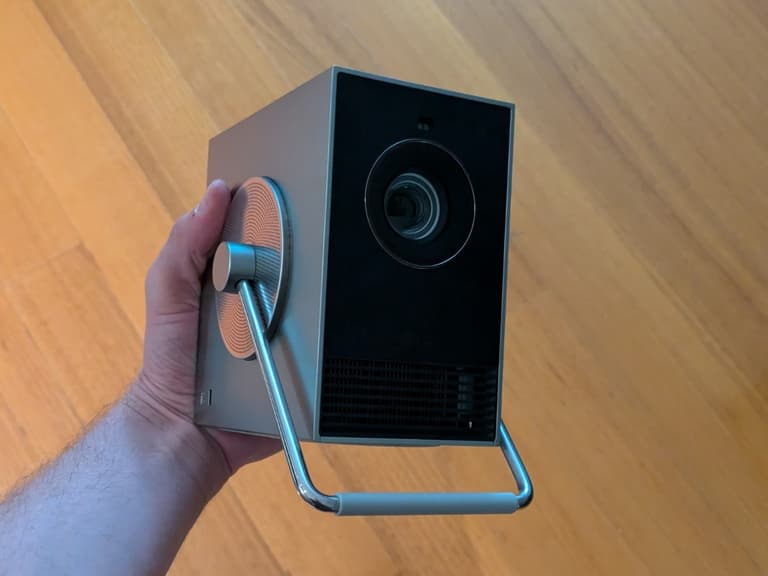 LG's CineBeam Q 4K Projector | Image: Dean Blake/Man of Many