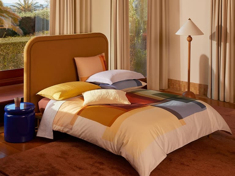 Allbrook quilt cover and pillowcases in multi