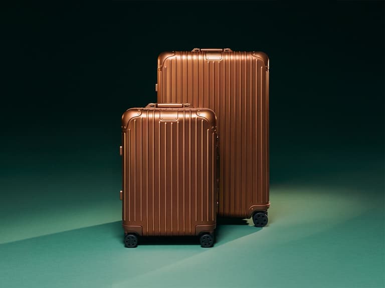 Rimowa bronze side by side