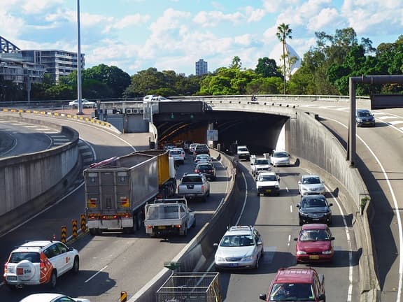Sydney harbour tunnel average speed camera