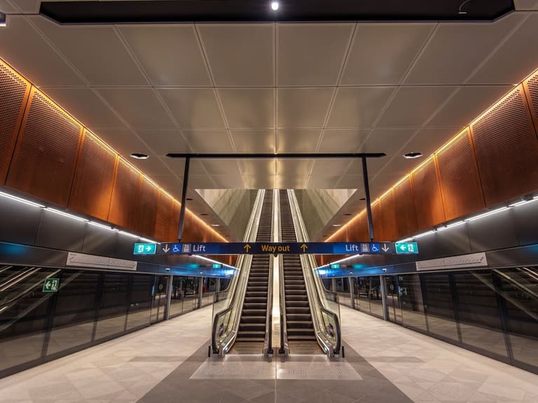 Crows nest station sydney metro design award