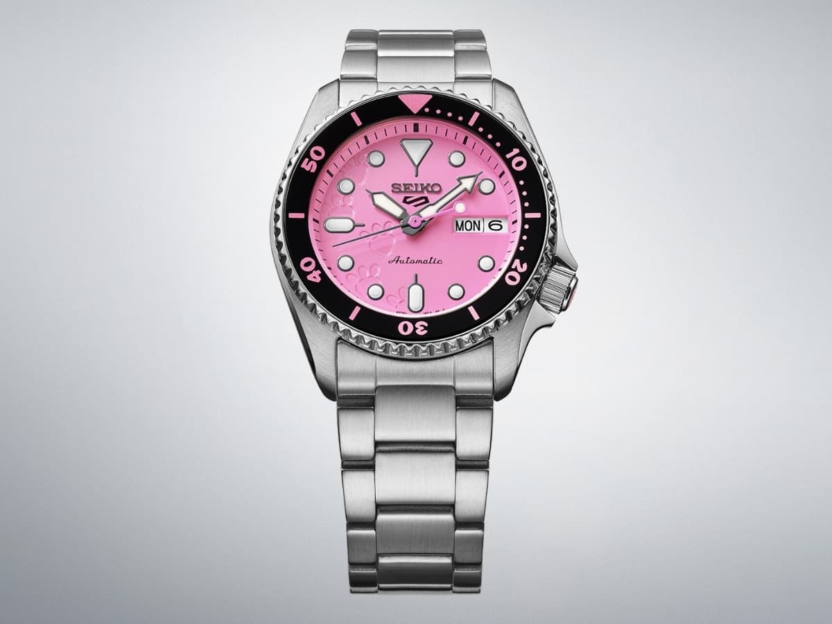 Seiko 5 sports srpm07k pink panther limited edition