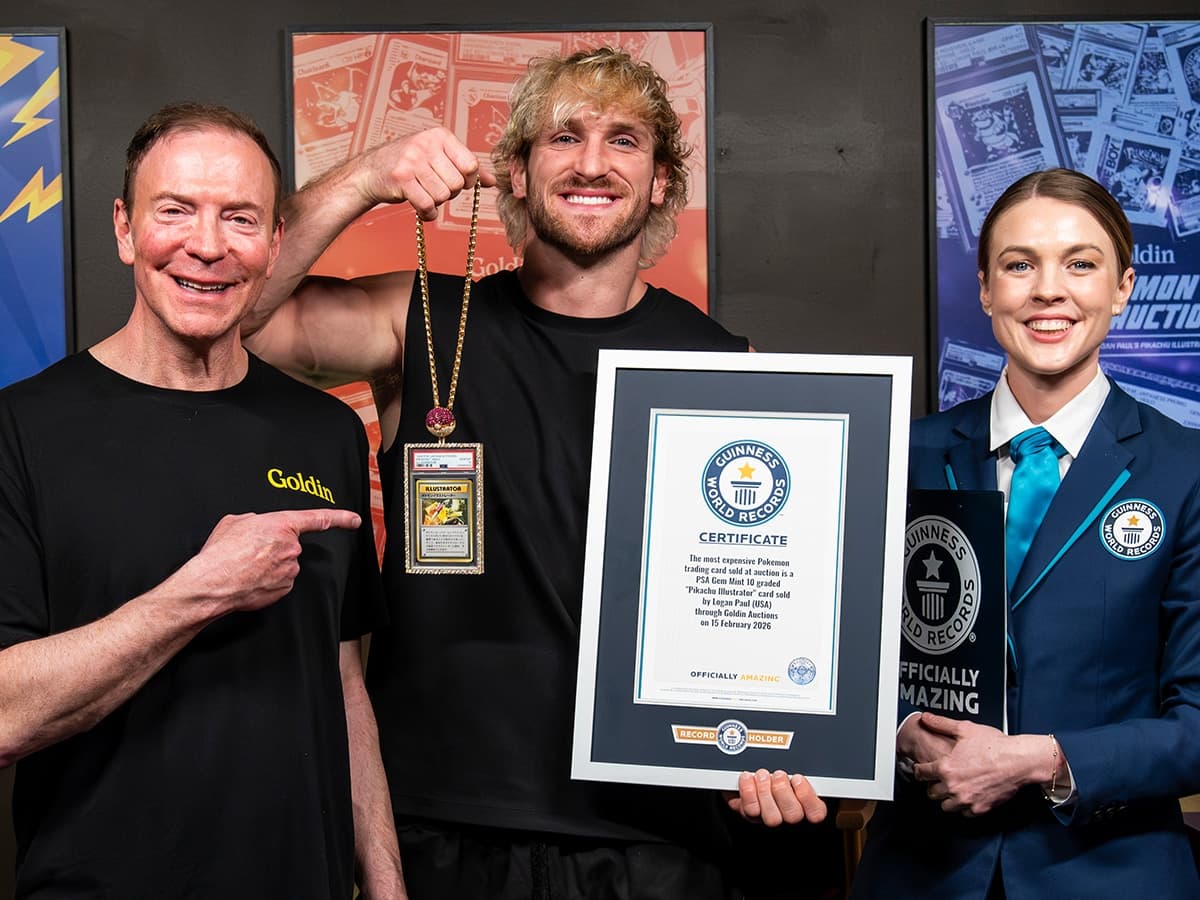 Logan paul pokemon card world record with ken goldin