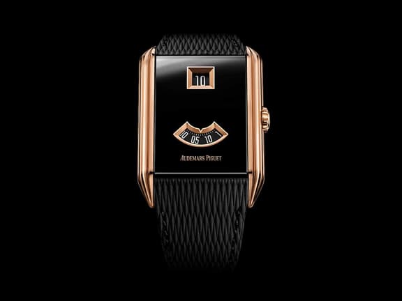 Audemars piguet neo frame jumping hour front on