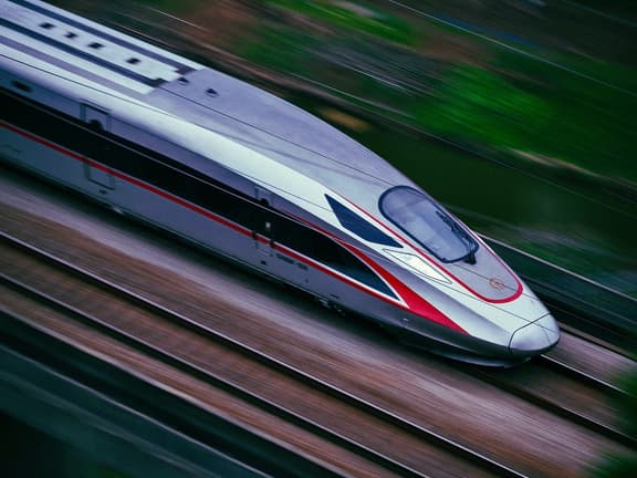 High speed rail unsplash