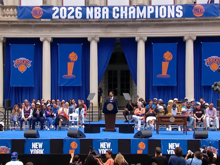 New york city mayor zohran mamdani knicks victory speech 5