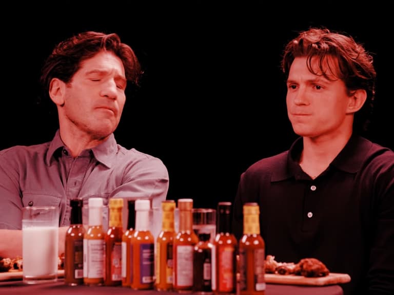 Hot ones tom holland and jon bernthal