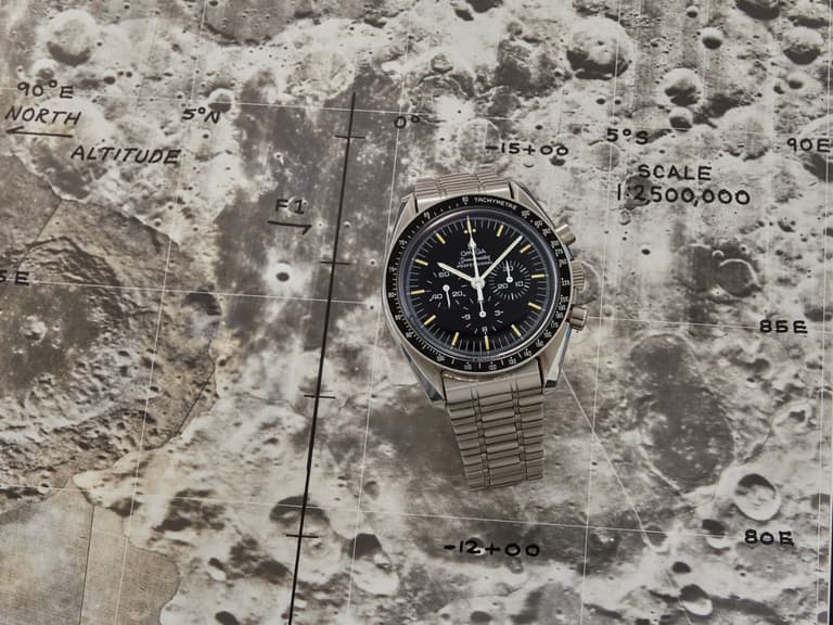 Sothebys space exploration 2026 auction buzz aldrin watch omega speedmaster professional 4