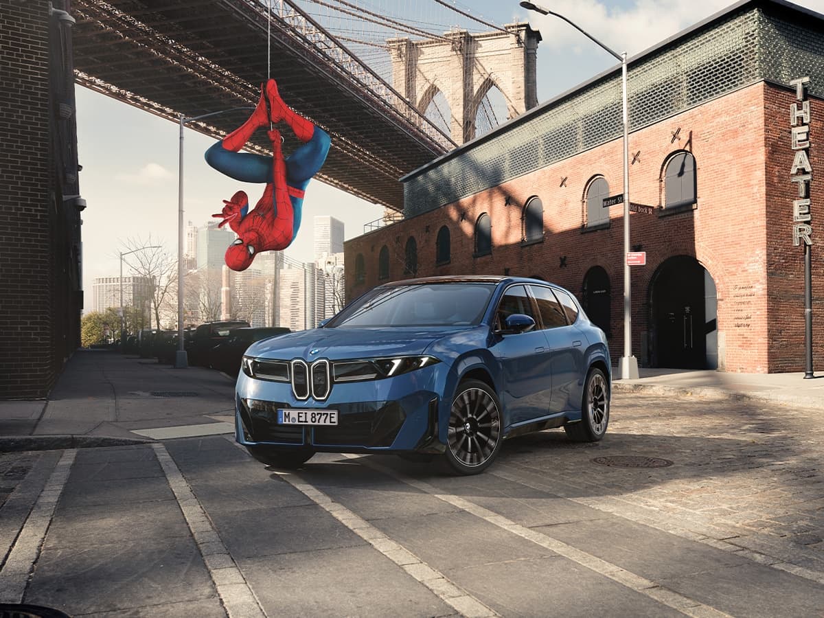 Bmw spider man ad onscreen 0000 p90651330 highres bmw brings the neue