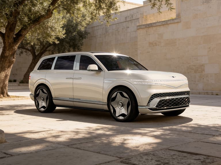 Genesis gv90 neolun front three quarter