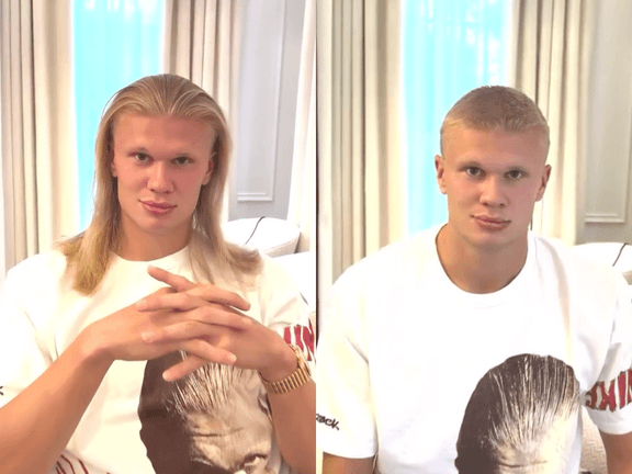 Erling haaland buzzcut instagram