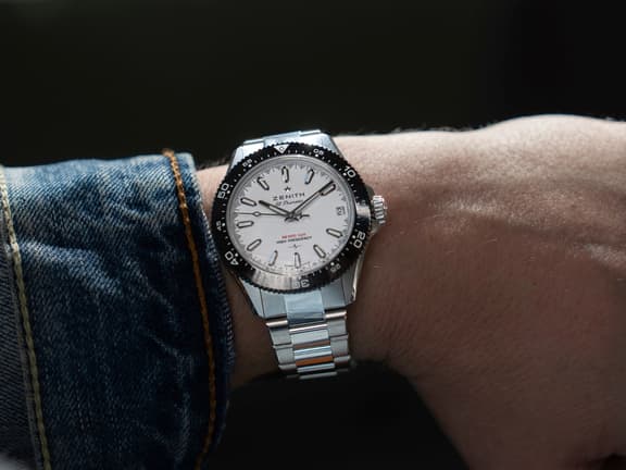 Zenith chronomaster solo sport white