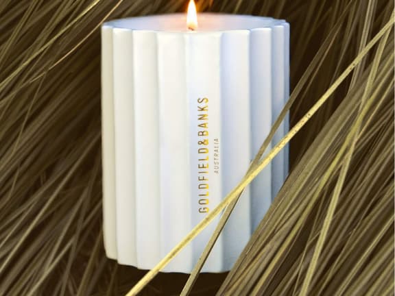Goldfield & Banks scented candles from the brand's first Home Collection