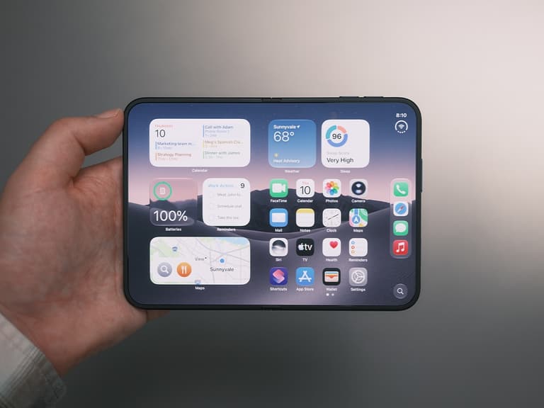 Iphone duo night sky screen open