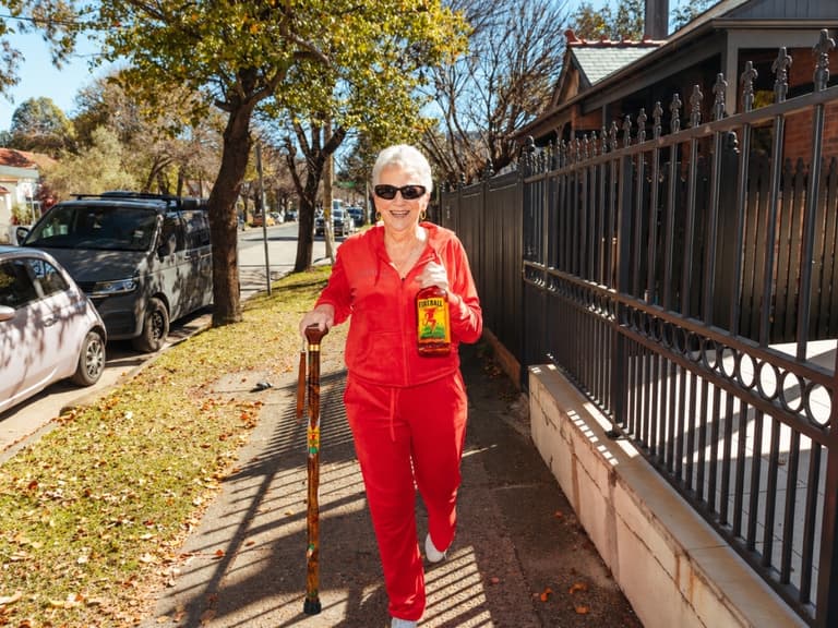 Fireball blazin' apple whiksy walking cane bundle 3